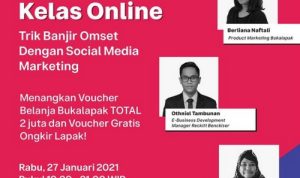 Kelas Online Trik Banjir Omset Dengan Sosmed Marketing