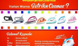 Pemenang Kuis Kamis Cosmos Varian Warna Setrika