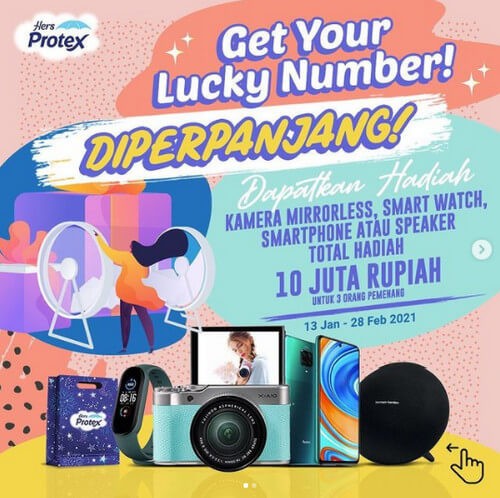 Program Undian Hers Protex Berhadiah Kamera, Mi Band 5⁣⁣⁣, HP, dll