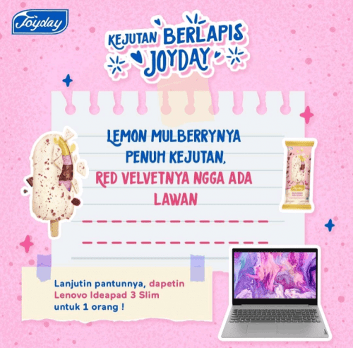 Lomba Pantun Kejutan Berlapis Joyday Berhadiah Laptop Lenovo