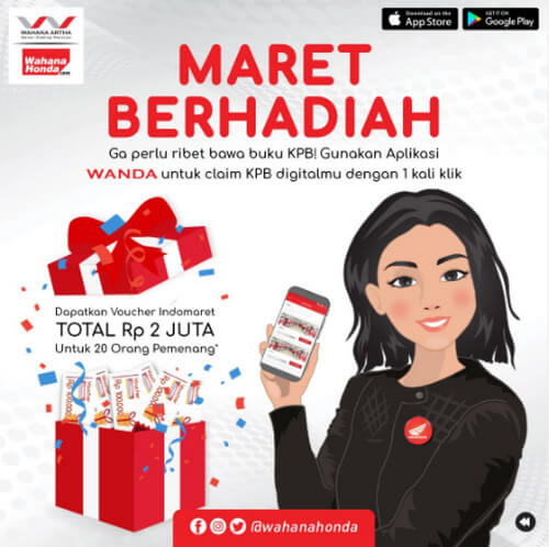 Booking Service Motor Honda Berhadiah Voucher Indomaret Total 2 Juta