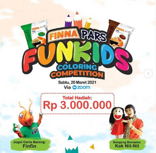 Lomba Mewarnai Finna Pars FunKids Berhadiah Total Rp. 3 Juta