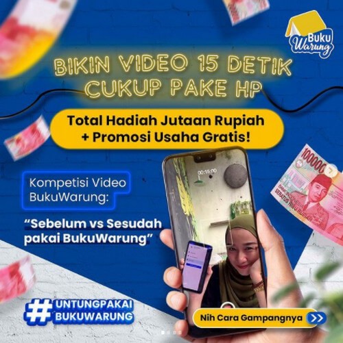 Lomba Video 15 detik BukuWarung Berhadiah Total Jutaan Rupiah