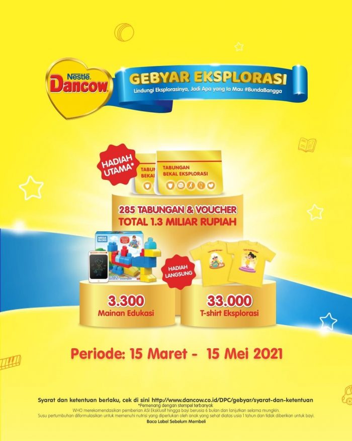 Dancow Gebyar Eksplorasi Berhadiah Tabungan & Voucher Total Rp 1,3 Miliar