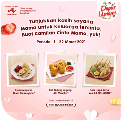 Lomba Camilan Cinta Mama Hadiah Voucher Belanja Jutaan Rupiah