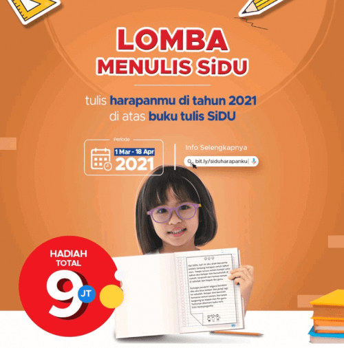 Lomba Menulis Harapanku 2021 Berhadiah Senilai Total Rp 9 JUTA