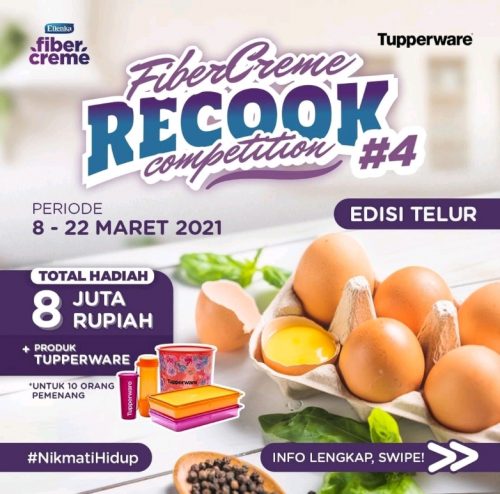 Lomba Recook FiberCremeEdisi Telur Berhadiah Total 8 JUTA Rupiah