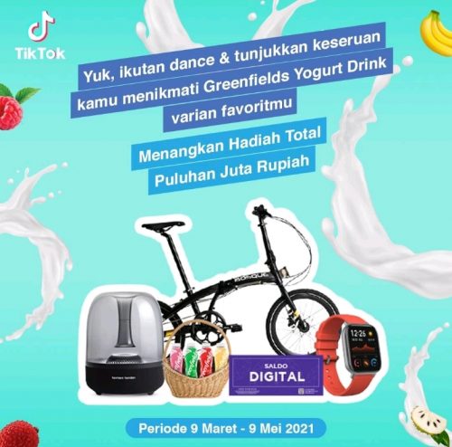 Lomba TikTok Yogurt Bikin Seger Berhadiah Sepeda, Speaker, OVO, dll