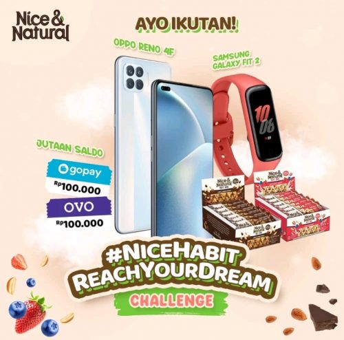 Lomba Mimpi Terbesar Nice Habit Berhadiah Smartphone, Saldo OVO, dll