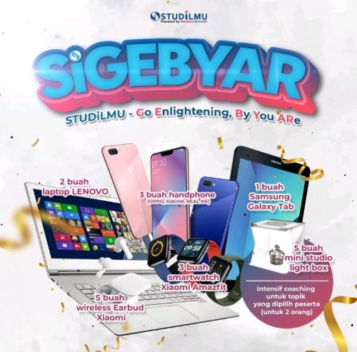 Lomba Video SiGEBYAR Berhadiah Tablet, Laptop, Smartphone, dll