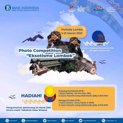 Lomba Foto Ekosistem Lombok Hadiah Kamera dan Saldo Jutaan Rupiah