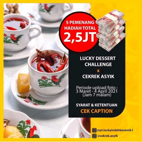 Lucky Dessert Challenge Berhadiah Uang Tunai Total Rp 2,5 JUTA