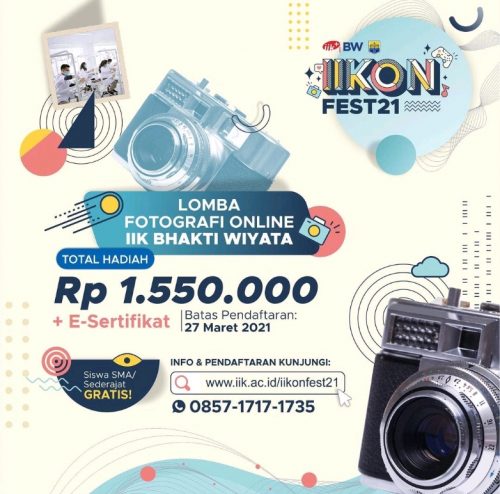 Lomba Fotografi Online IIK BW Berhadiah Total Jutaan Rupiah