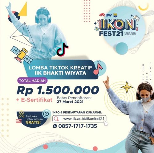 Lomba Tiktok Kreatif IIK BW Berhadiah Total Jutaan Rupiah