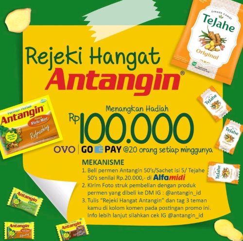 Rejeki Hangat Antangin Berhadiah OVO/Gopay Total Jutaan Rupiah