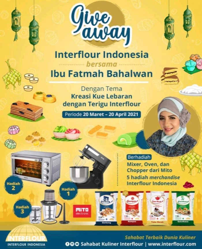 Lomba Kreasi Sahabat Kuliner Interflour Hadiah Mixer, Oven, dll