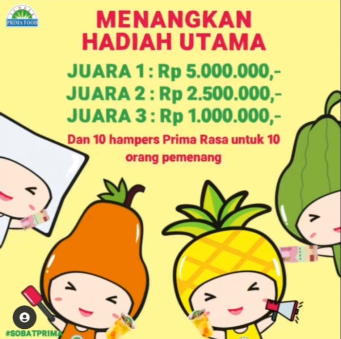 Lomba Video Fruit Cocktail Prima Rasa Hadiah Total Jutaan Rupiah