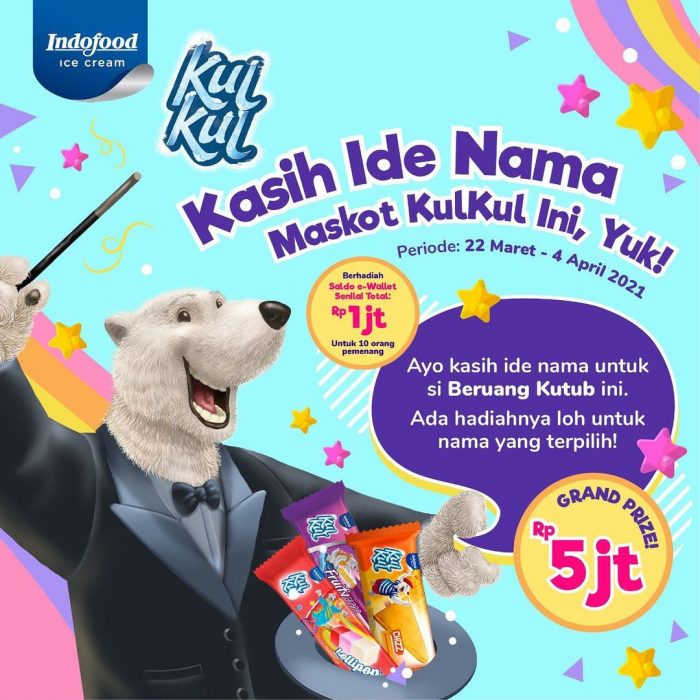 Kuis Ide Nama Maskot Es Krim KULKUL Berhadiah Total Jutaan Rupiah