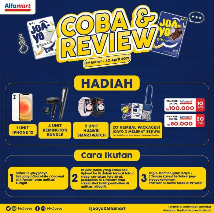 Coba & Review JOA-YO Berhadiah iPhone 12, Smartwatch, dll