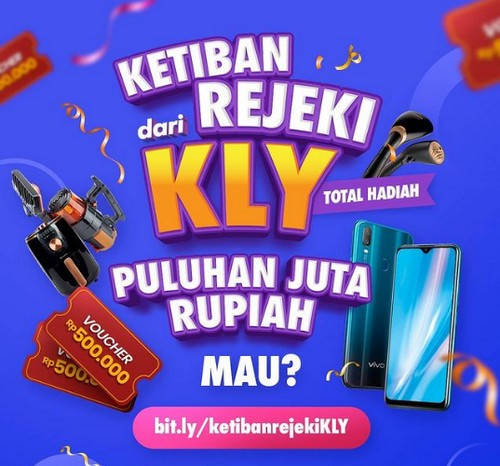 Kuis Ketiban Rejeki KLY Berhadiah Gadget, Blender, Air Fryer, Voucher, dll