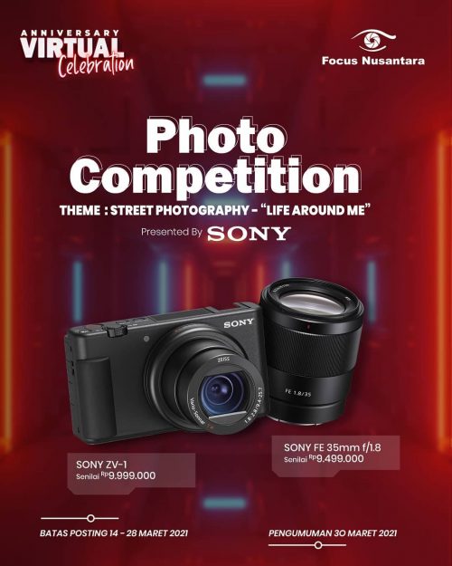 Lomba Foto Focus Nusantara 18th Hadiah Kamera Sony ZV-1 Kit