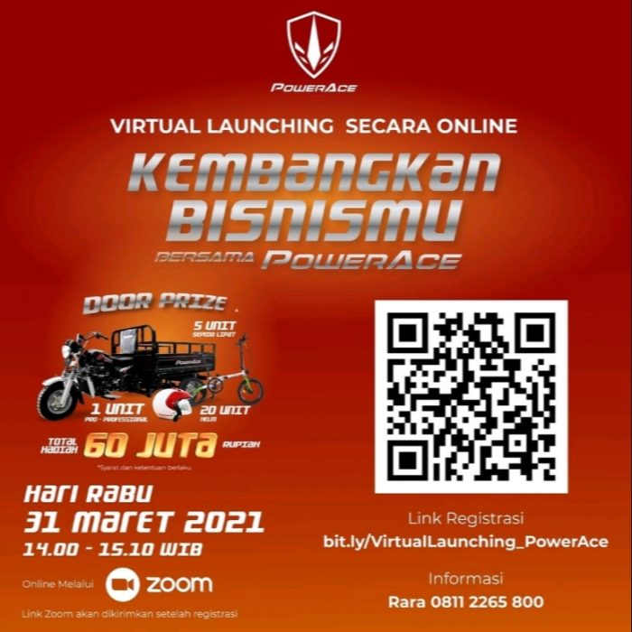 Virtual Launching PowerAce Hadiah PRO-Professional, Sepeda, dll