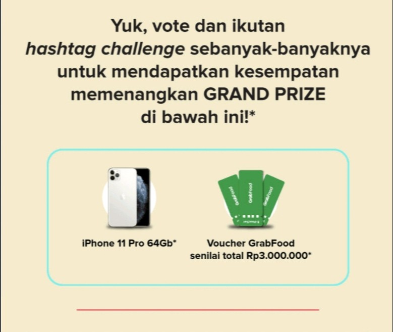 Kuis Vote Bertualang Rasa Hadiah iPhone 11 Pro & Voucher Milyaran