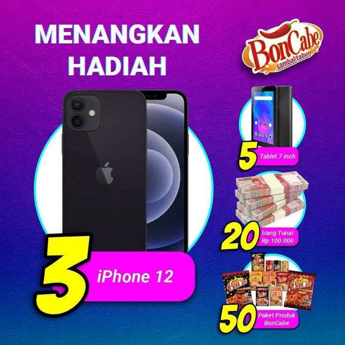 Lomba Tiktok Glow Up With BonCabe Berhadiah iPhone 12, dll