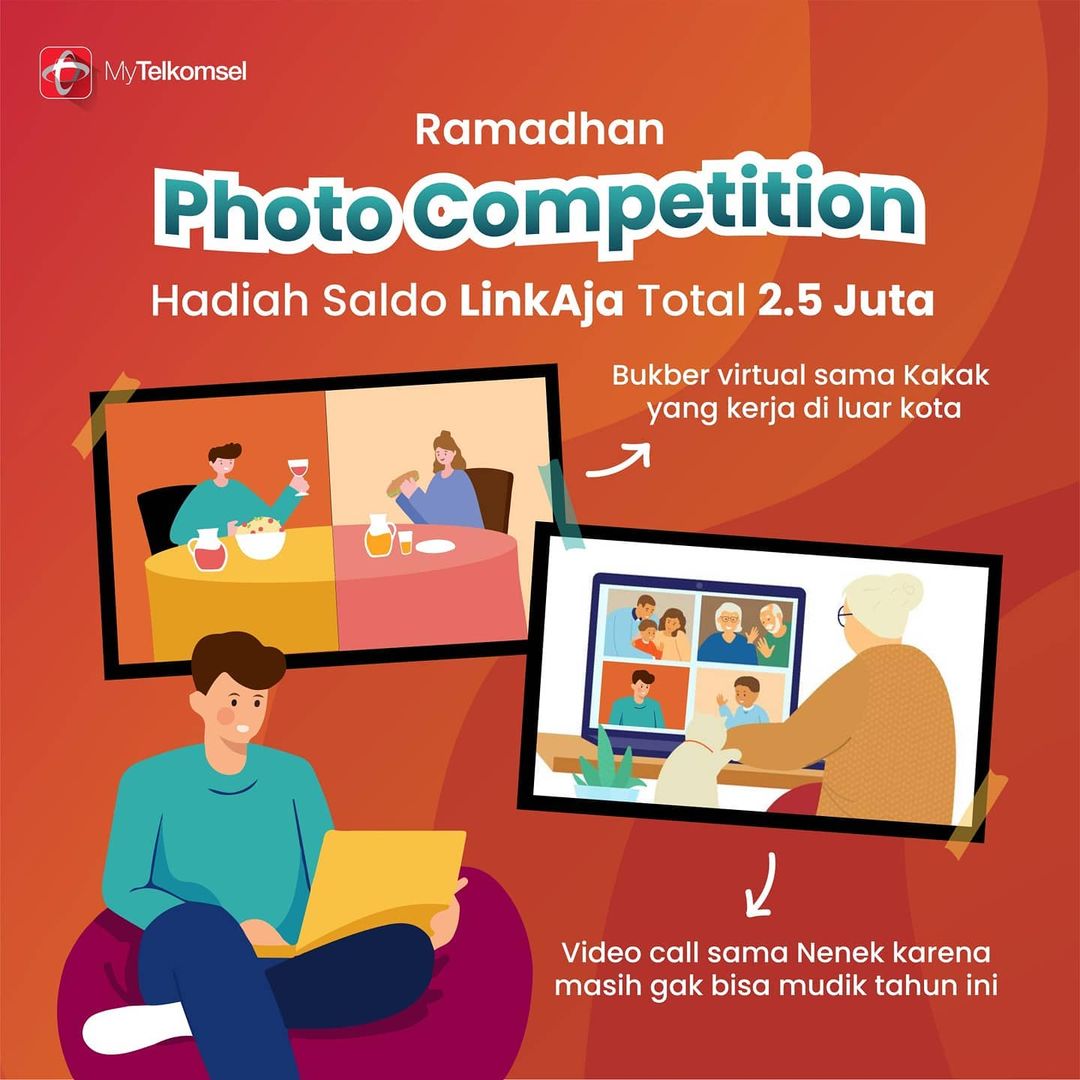 Kontes Foto Silaturahmi Virtual Berhadiah Saldo LinkAja Total 2.5 Juta