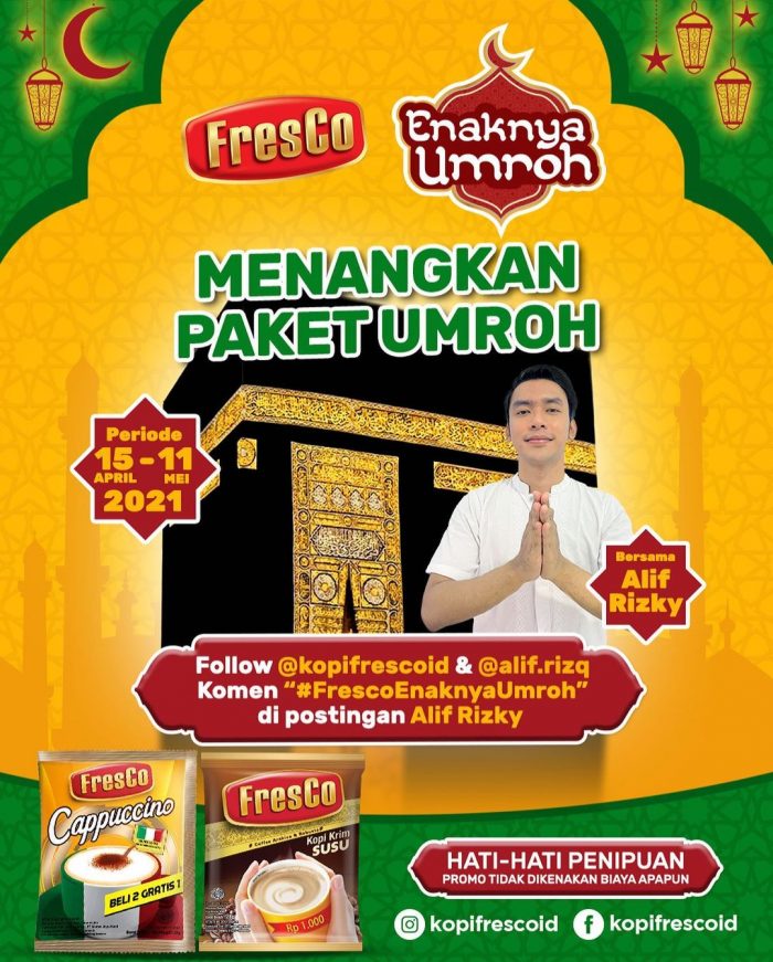 Kuis Fresco Enaknya Umroh Hadiah Paket Umroh &amp; Merchandise