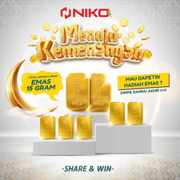 Giveaway Menuju Kemenangan Hadiah Total Emas 15 Gram