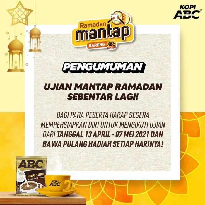 Kuis Ujian Mantap Ramadan Berhadiah OVO Total Ratusan RIBU