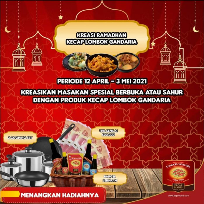 Lomba Kreasi Ramadhan LOGAN Berhadiah Cooking Set, THR, dll