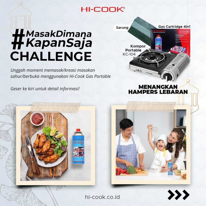 Lomba Masak Dimana Kapan Saja Hadiah Kompor, Sarung, dll