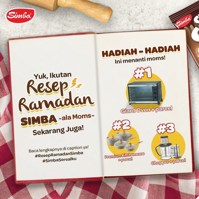 Lomba Resep Ramadan Simba Berhadiah Alat Dapur + Parcel