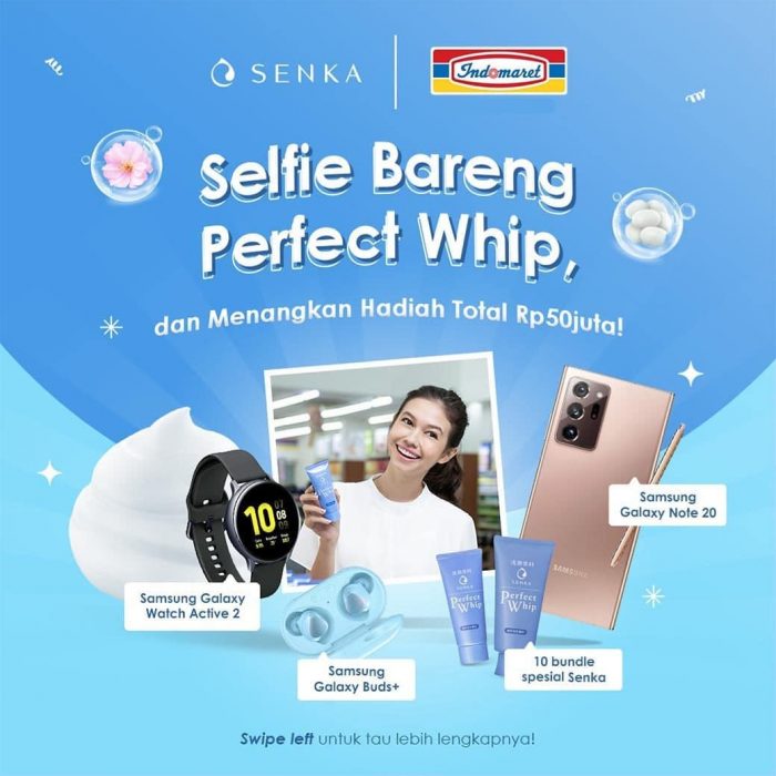 Lomba Selfie Bareng Perfect Whip Hadiah HP, Watch, EarBuds, dll
