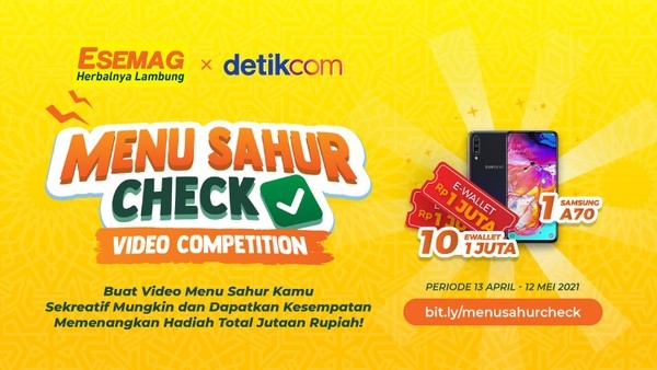 Lomba Video Menu Sahur Check Hadiah HP dan E-wallet Rp 10 JUTA