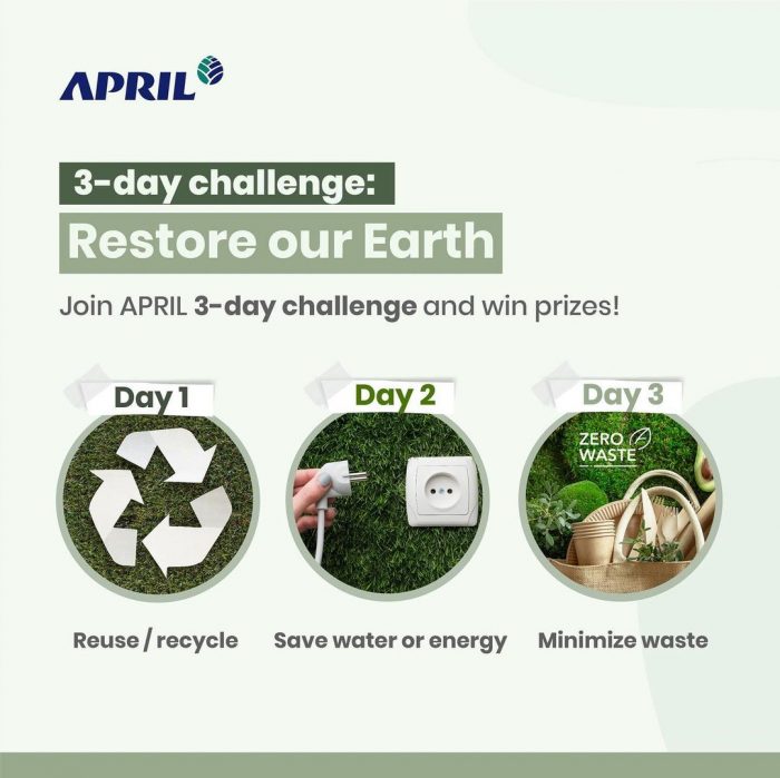 Restore our Earth Challenge Hadiah Kamera mini, Smart watch, dll