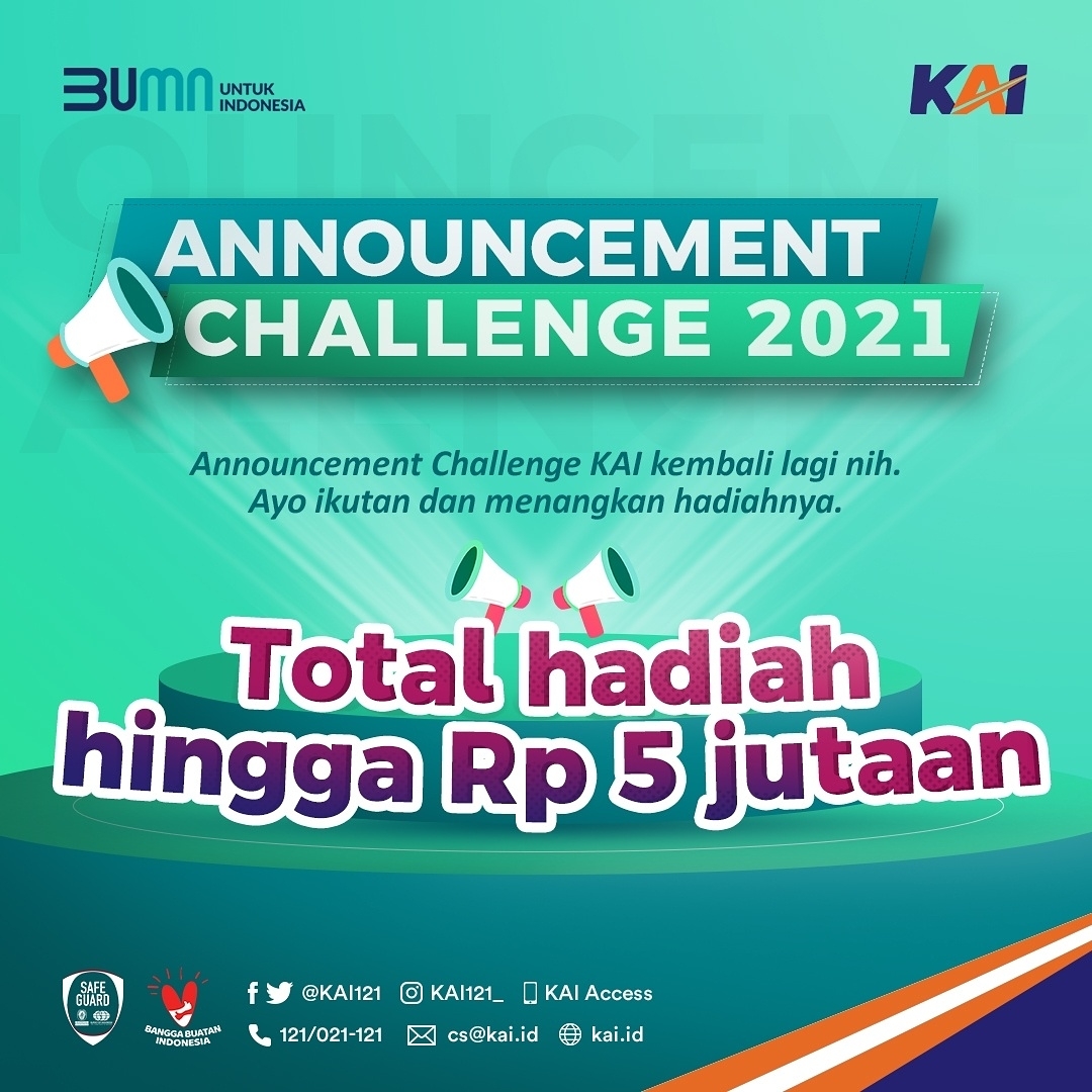 Announcement Challenge Berhadiah Senilai Total 5 JUTA Rupiah