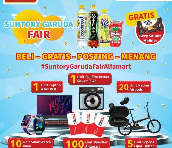 Foto Dengan Produk Suntory Garuda Berhadiah Laptop ASUS ROG