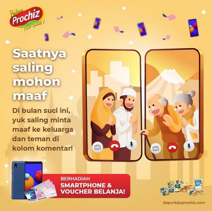 Giveaway Saling Mohon Maaf Berhadiah Smartphone dari Prochiz