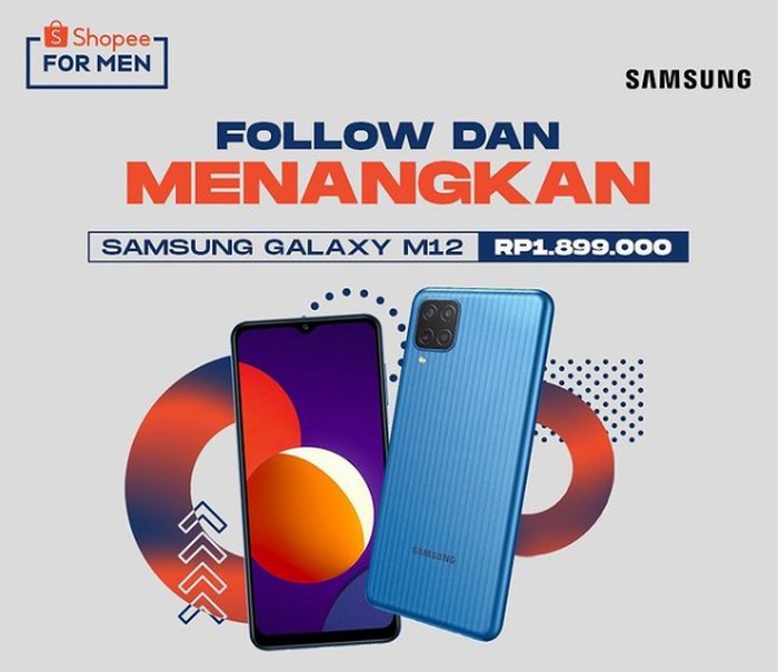 Giveaway Shopee For Man Berhadiah 2 unit HP SAMSUNG M12