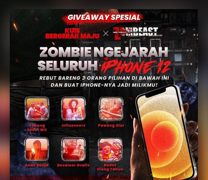 Giveaway Spesial Zombeast Berhadiah iPhone 12 & Saldo Gopay