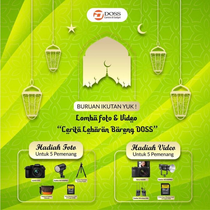 Kompetisi Cerita Lebaran Bareng Doss Hadiah Kamera, Tripod, dll