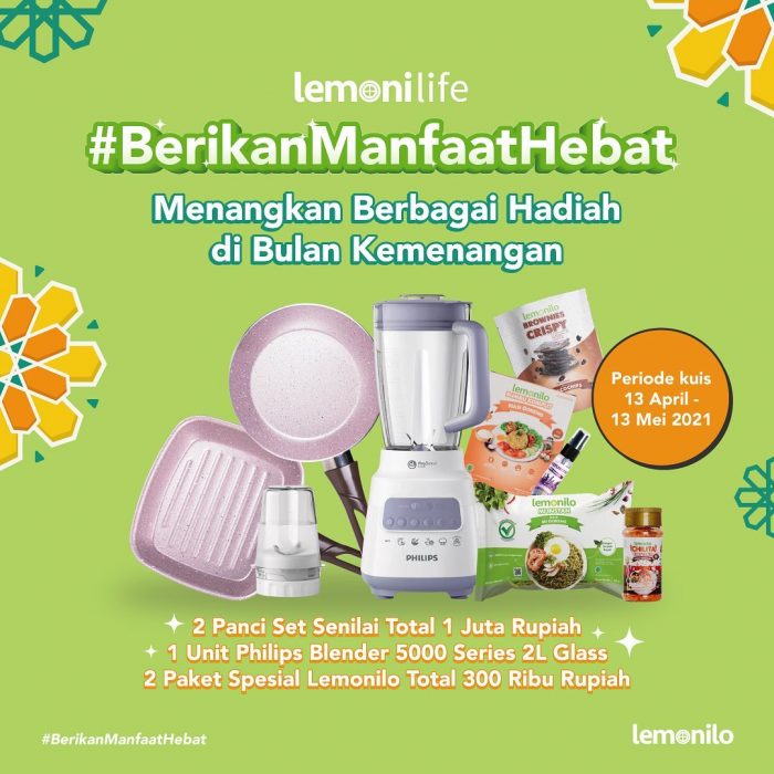 Kuis Berikan Manfaat Hebat Berhadiah Panci Set, Blender & Produk