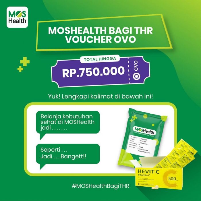 Kuis MOS Health Bagi THR Berhadiah Saldo OVO Total Rp 750 RIBU