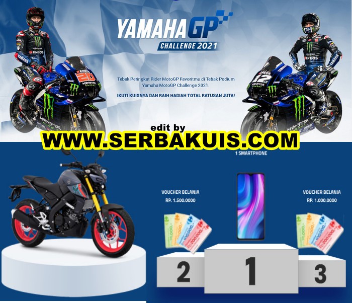 Kuis Tebak Podium MotoGP Berhadiah Motor Yamaha MT-15