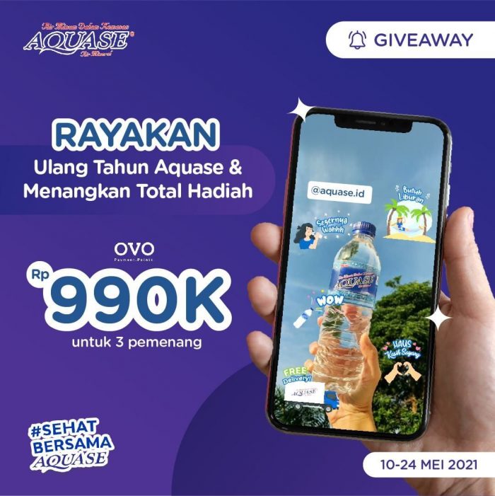 Lomba Foto 33 Tahun Aquase Berhadiah OVO 990.000