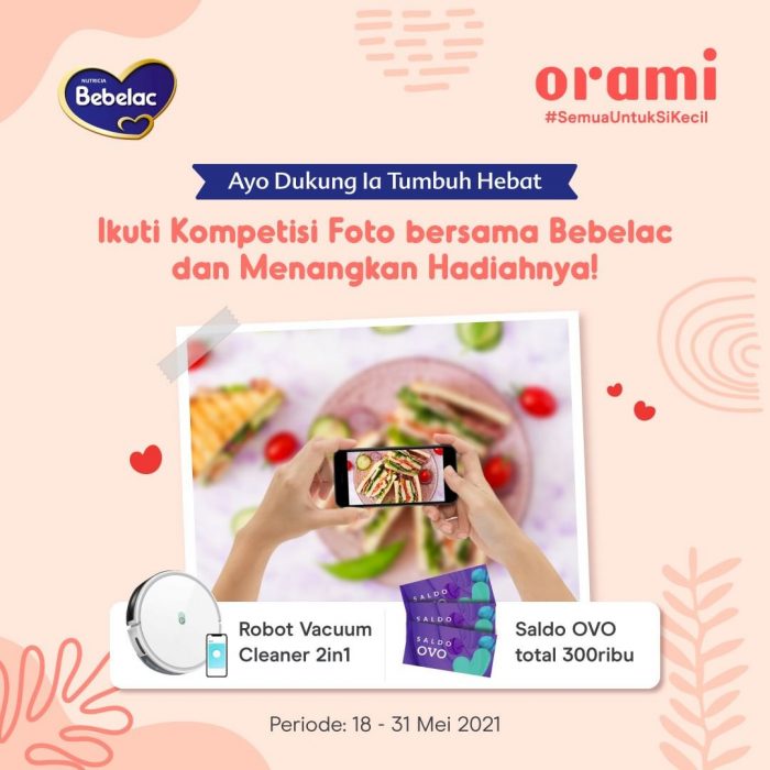 Lomba Foto Bebeclub x Orami Berhadiah Robot Vacuum & OVO