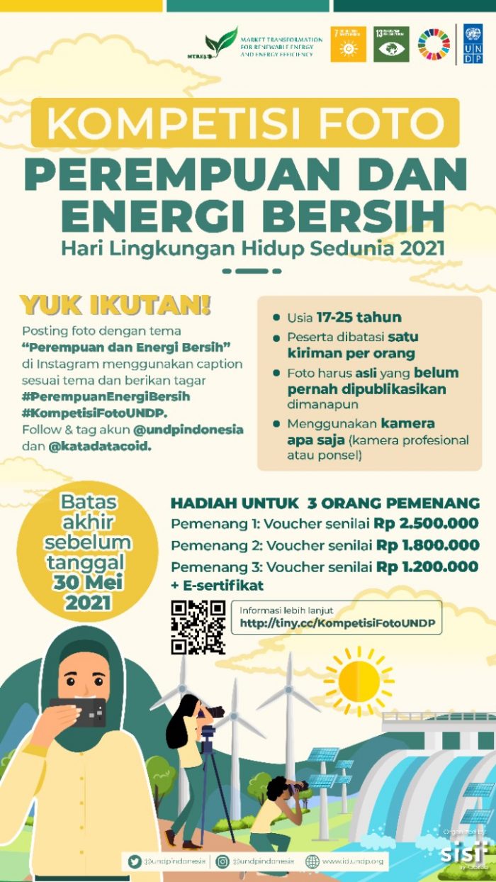 Lomba Foto Perempuan dan Energi Bersih Hadiah Total Rp 5 JUTA